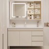 Modern Simple Style Wooden Furniture Solid Wood Multi-Color Storage Bathroom Cabinet Can Be Customized