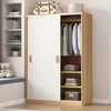 Cream color bedroom furniture solid wood particle board custom bedroom wardrobe