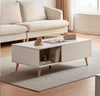 Wood Particle Board Storage Drawer Cabinet Coffee Storage Coffee Table Living Room Wooden Furniture