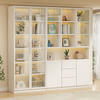 Modern simple transparent glass door home living room storage display cabinet