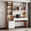 E0 Grade Solid Wood Particle Board Material Nordic Style Study Corner Desk Bookshelf Combination