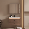 Modern Simple Style Wooden Furniture Solid Wood Multi-Color Storage Bathroom Cabinet Can Be Customized