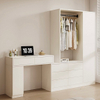 New Discount Stylish Simple Wooden Furniture Solid Wood Customizable Cloakroom Bedroom Large Capacity Storage Dressing Table
