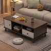 Wood Particle Board Storage Drawer Cabinet Coffee Storage Coffee Table Living Room Wooden Furniture