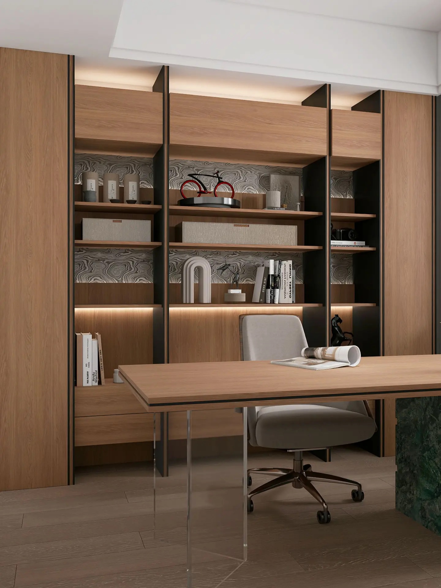 Modern Custom Bookshelf | Multi-Tier Stable Book Storage Shelf Factory Wholesale